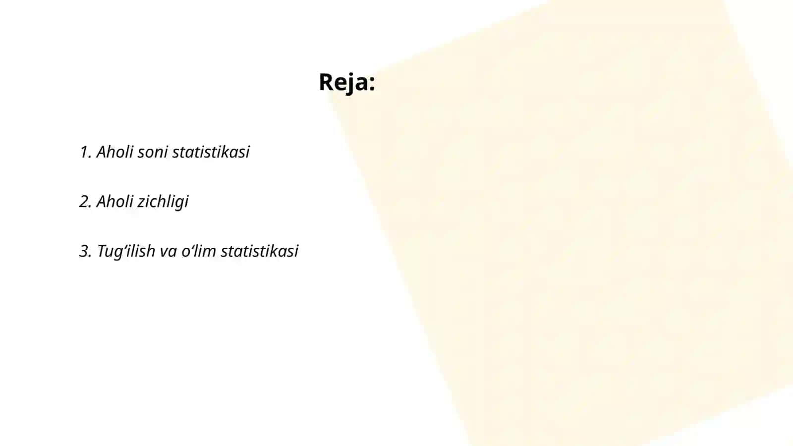 Farğona shahar statistikasi 2
