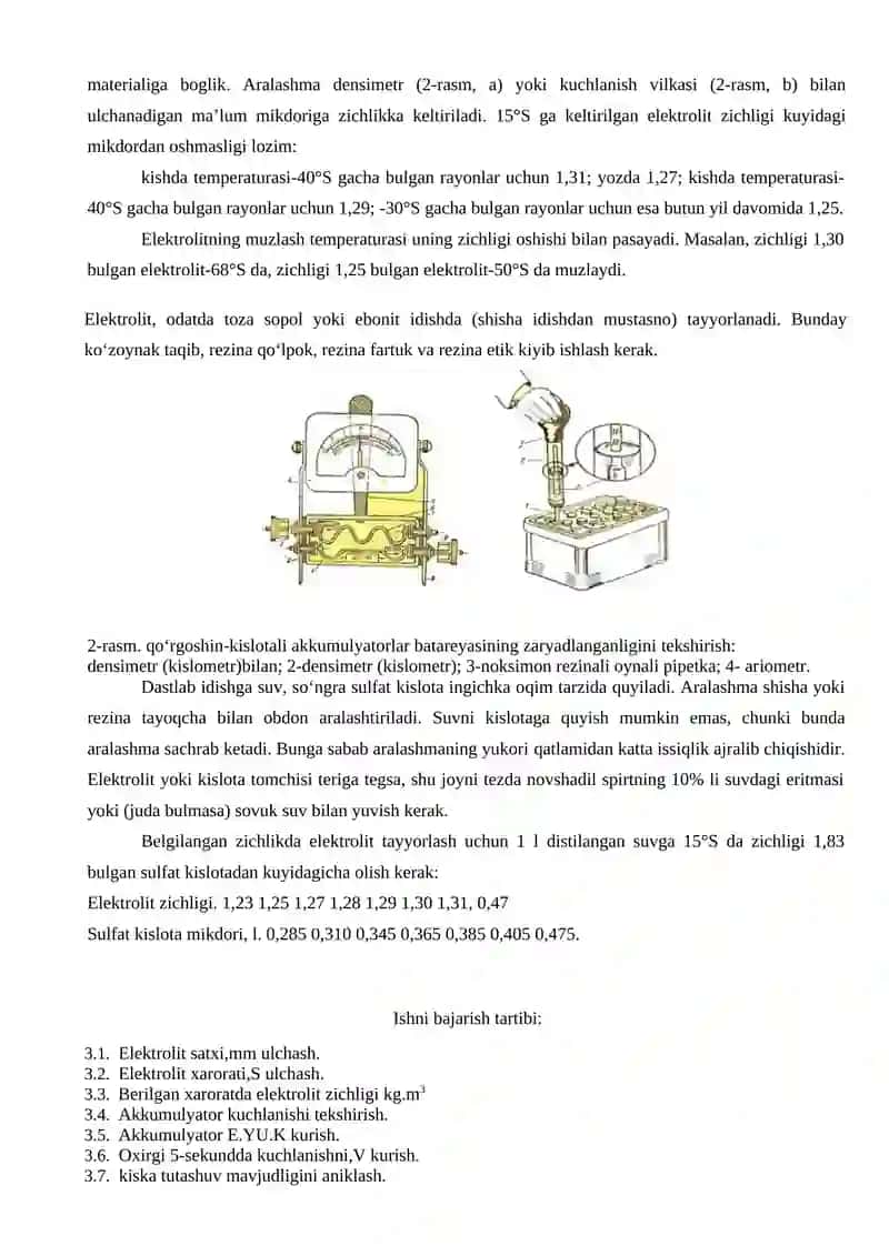 Akkumlyator batareyasini volt-amper tavsifnomasini olish 2