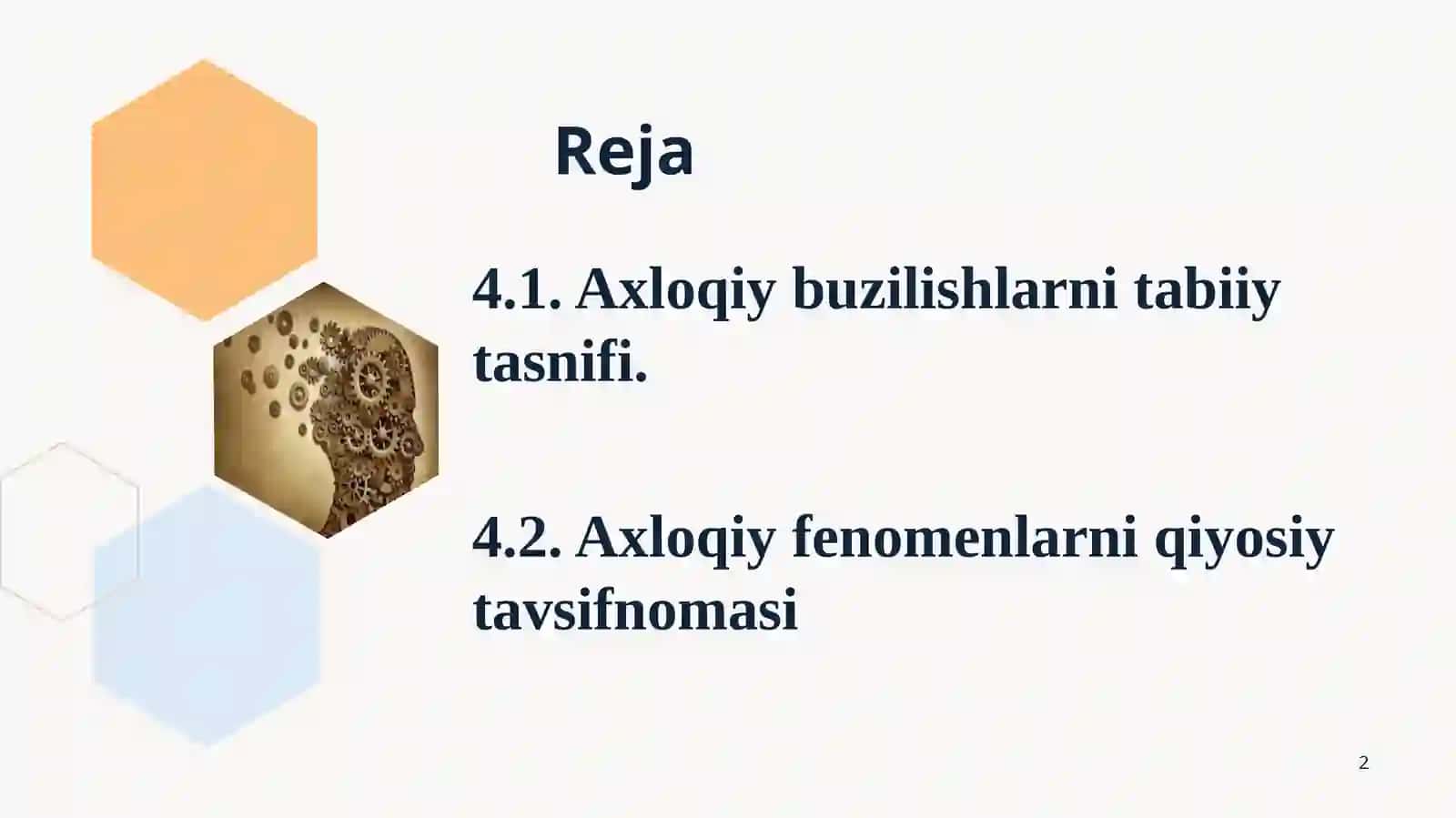 AXLOQIY BUZILISHLARNI TABIIY TASNIFI 2