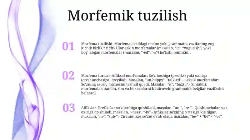 Morfemika Va Morfema Haqida Umumiy Ma'Lumot 2