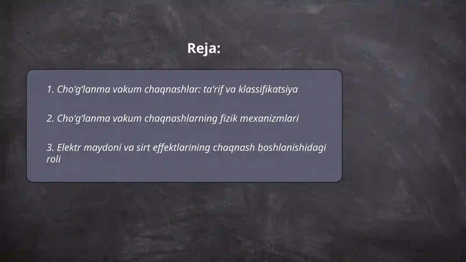 Choʻgʻlanma vakum chaqnashlar 2
