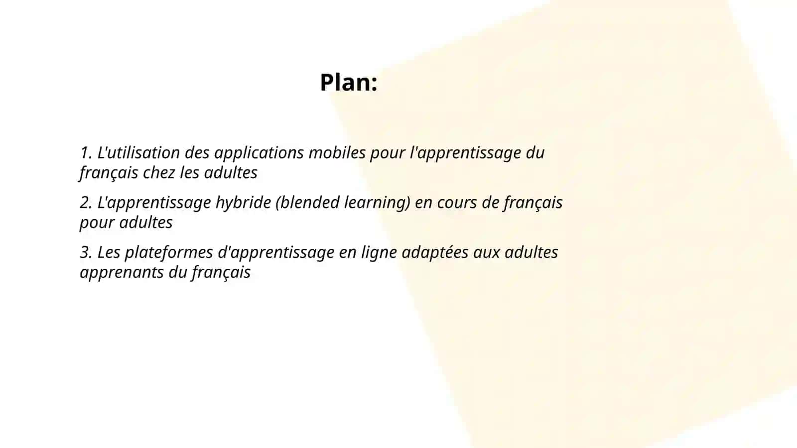 L'integration des technologies numeriques dans l'apprentissage du francais pour adultes 2