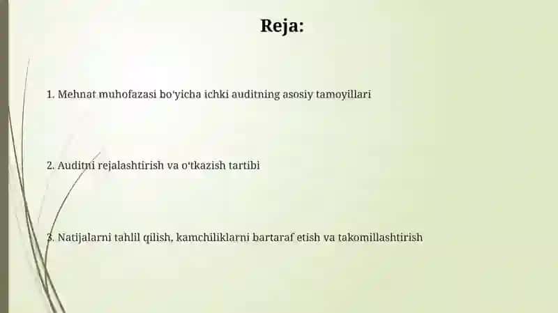 Ichki auditning asosiy tamoyillari 2
