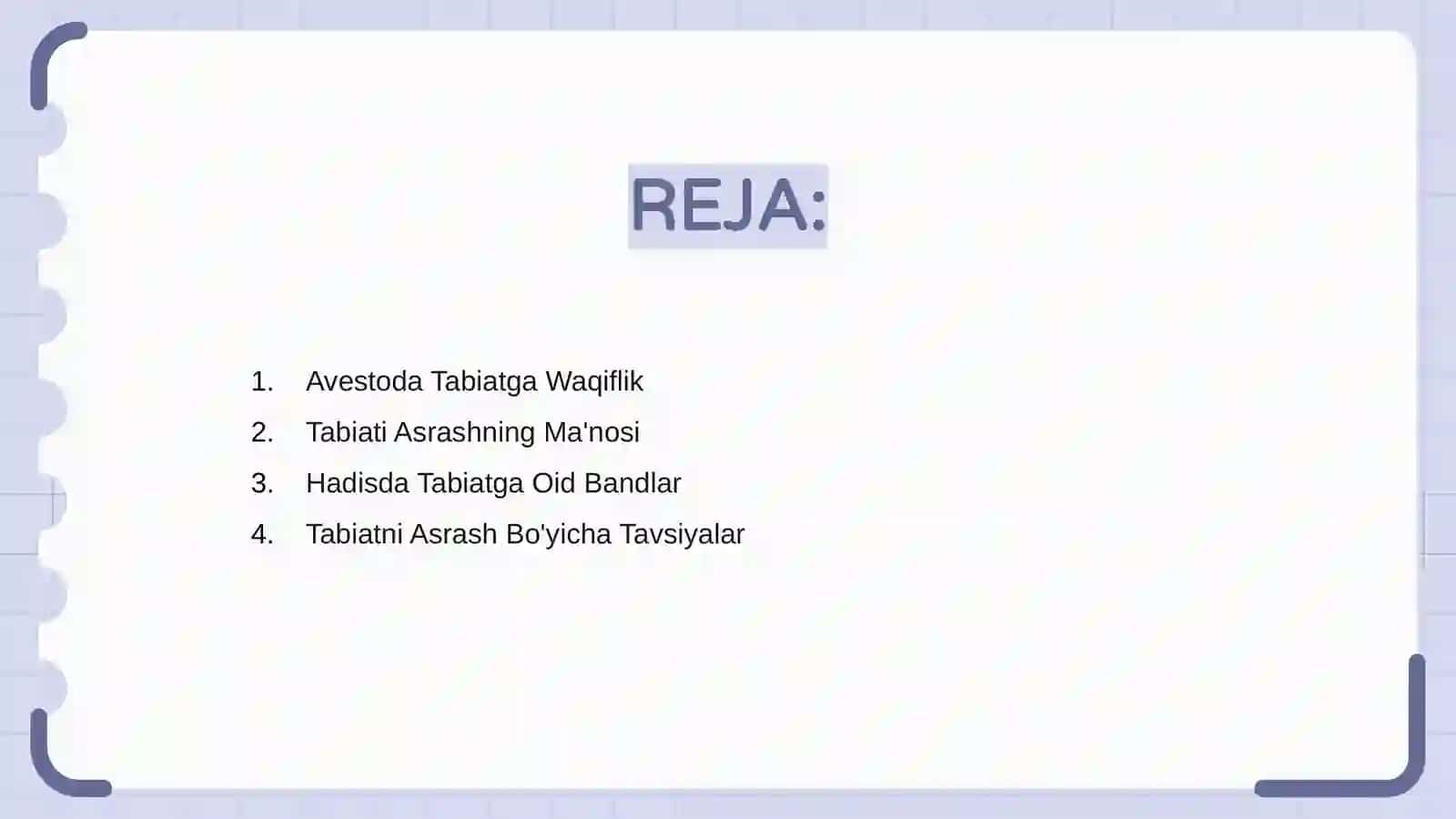 Avestoda Tabiatga Waqiflik 2