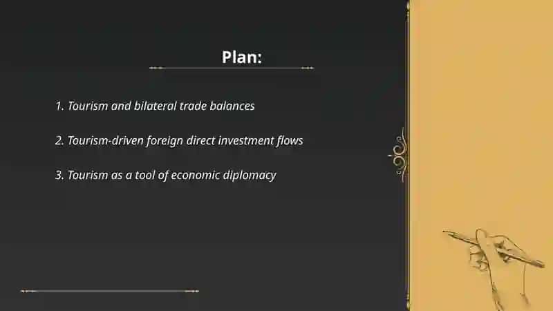 The economic impact of tourism in international relations 2