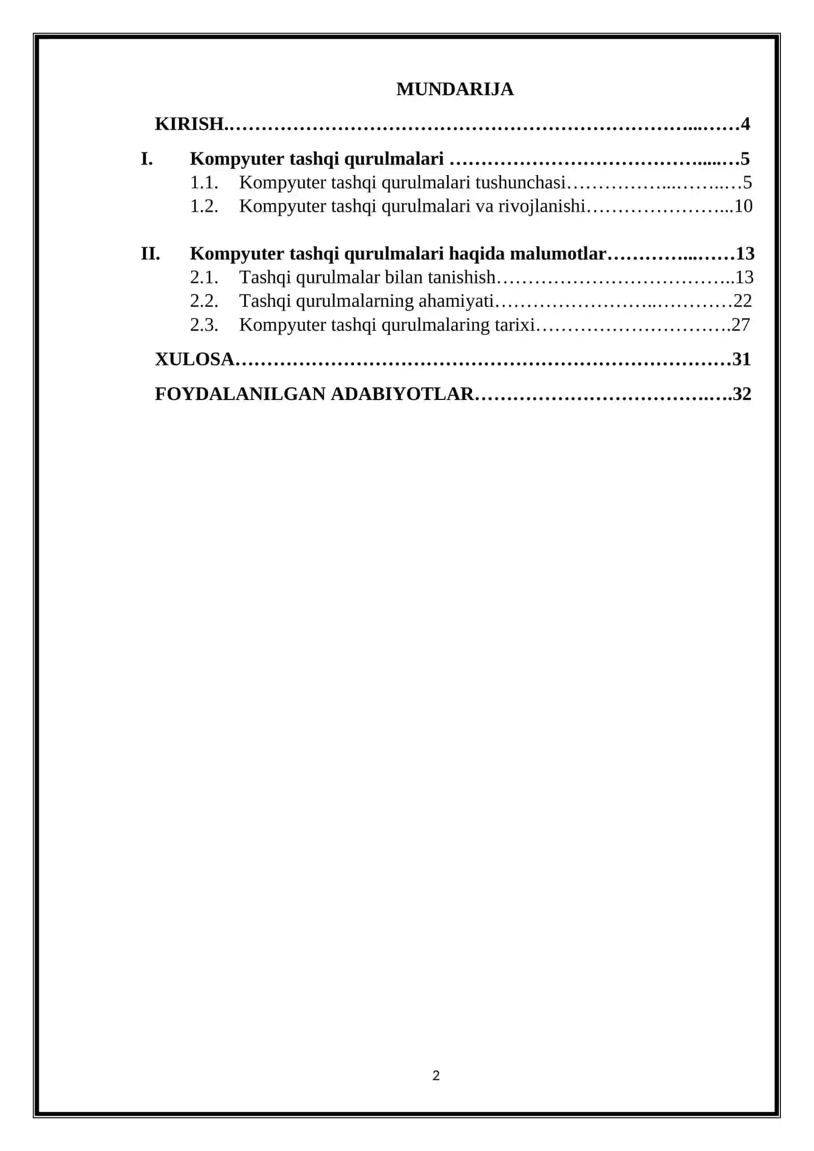 Zamonaviy tashqi qurilmalarning turlari 2