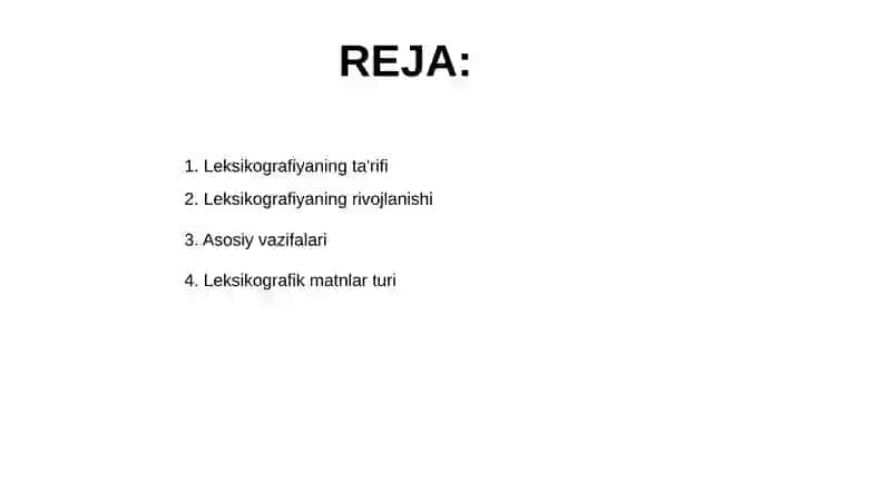Leksikografiya haqida umumiy ma'lumot 2