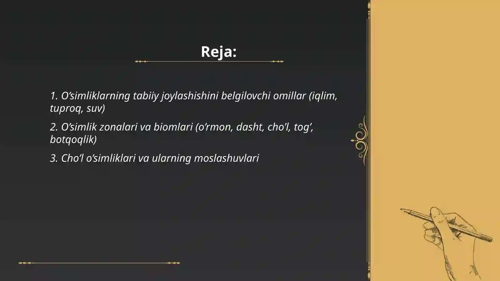 O’simliklar va ularning tabiiy joylashishlari 2