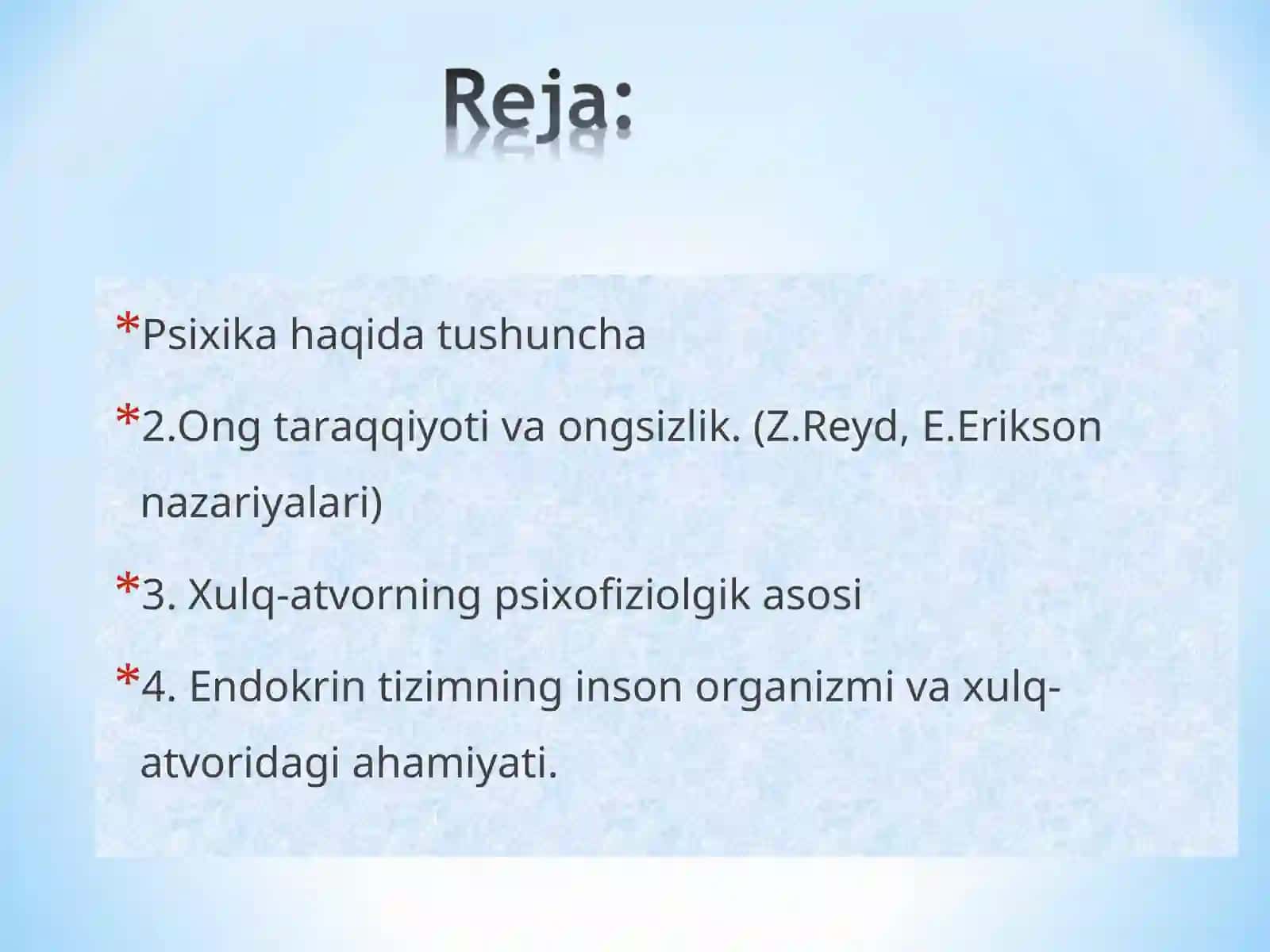 Psixika va Ong 2
