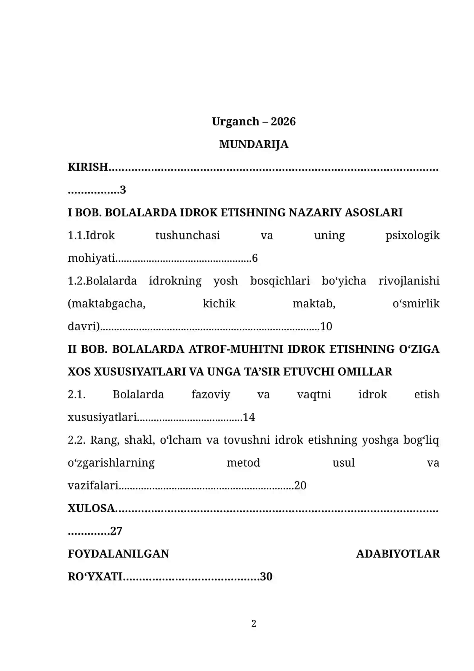 Bolalarda atrof-muhitni idrok etish xususiyatlari 2