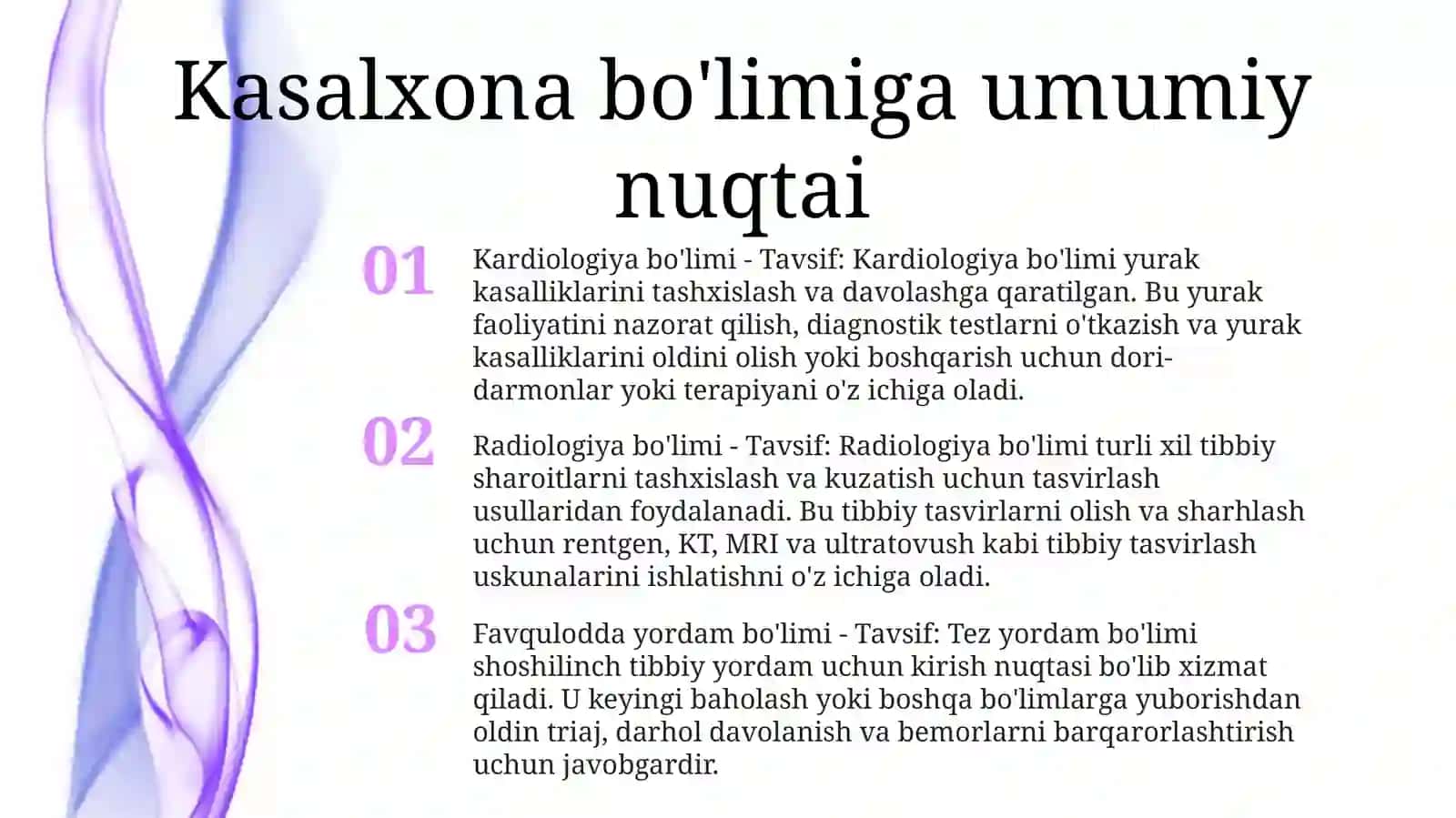 Kardiologiya bo'limi 2