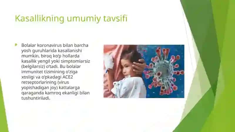Bolalarda korona virus kasalligining xususiyatlari 2