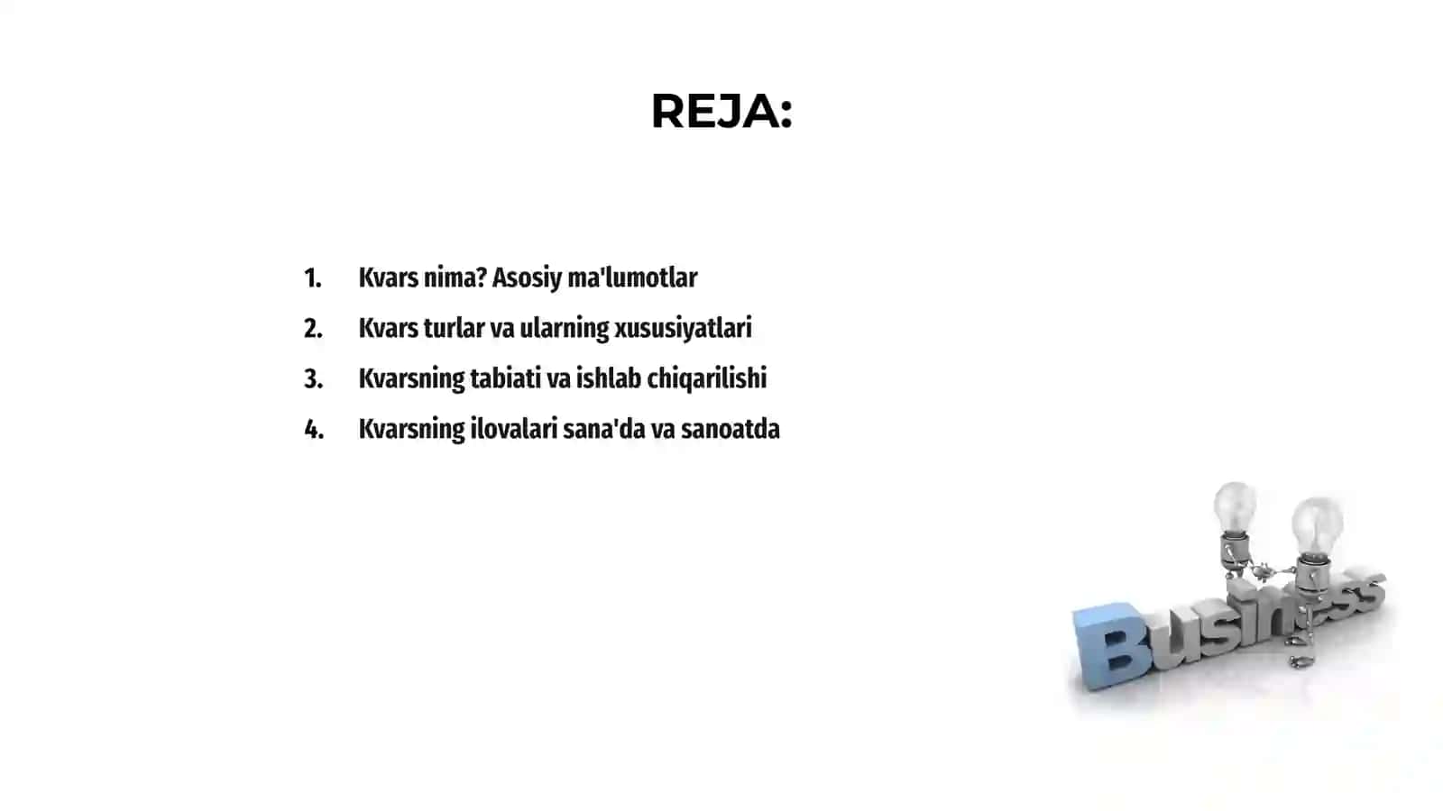Kvars haqida malumot 2