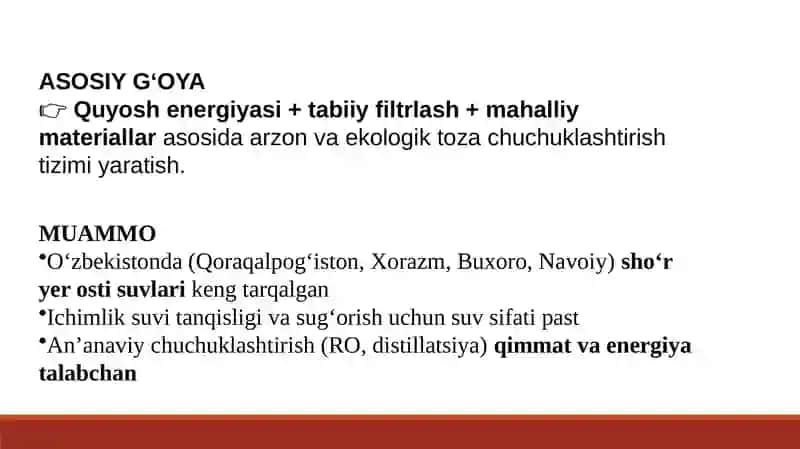 O'zberistonsharoitidasho'r suvlarnichuchuklashtirish g'oyasi 2