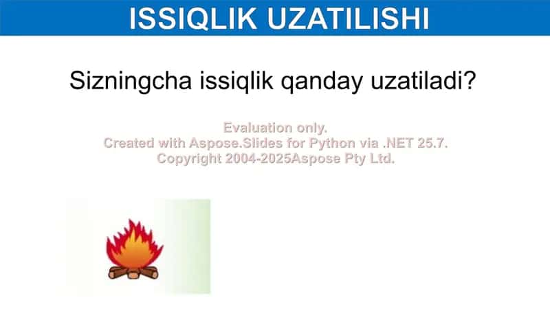 Issiqlik Uzatilishi va Konveksiya 2