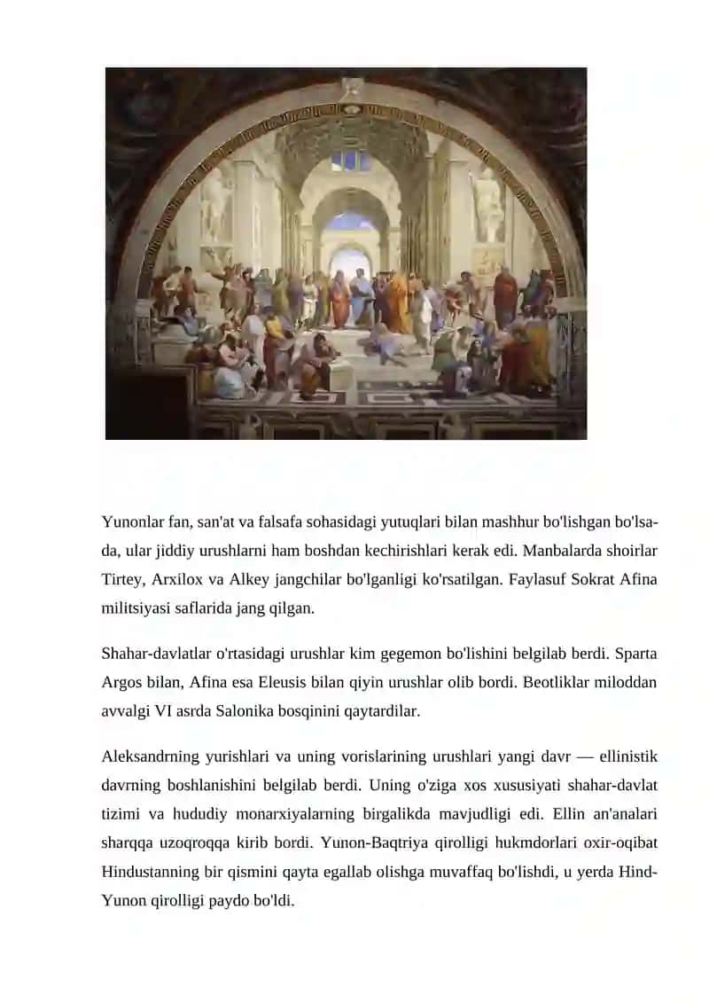 Qadimgi Yunoniston yuksalishi 2