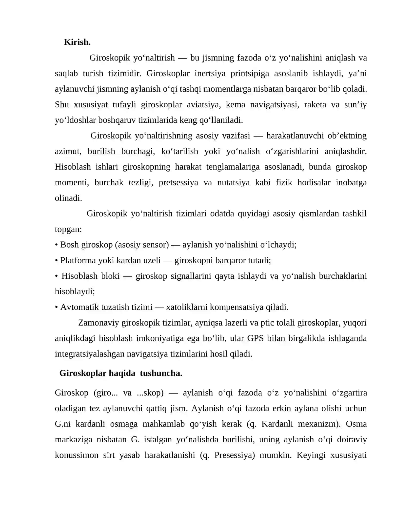 Giroskopik yoʻnaltirish 2