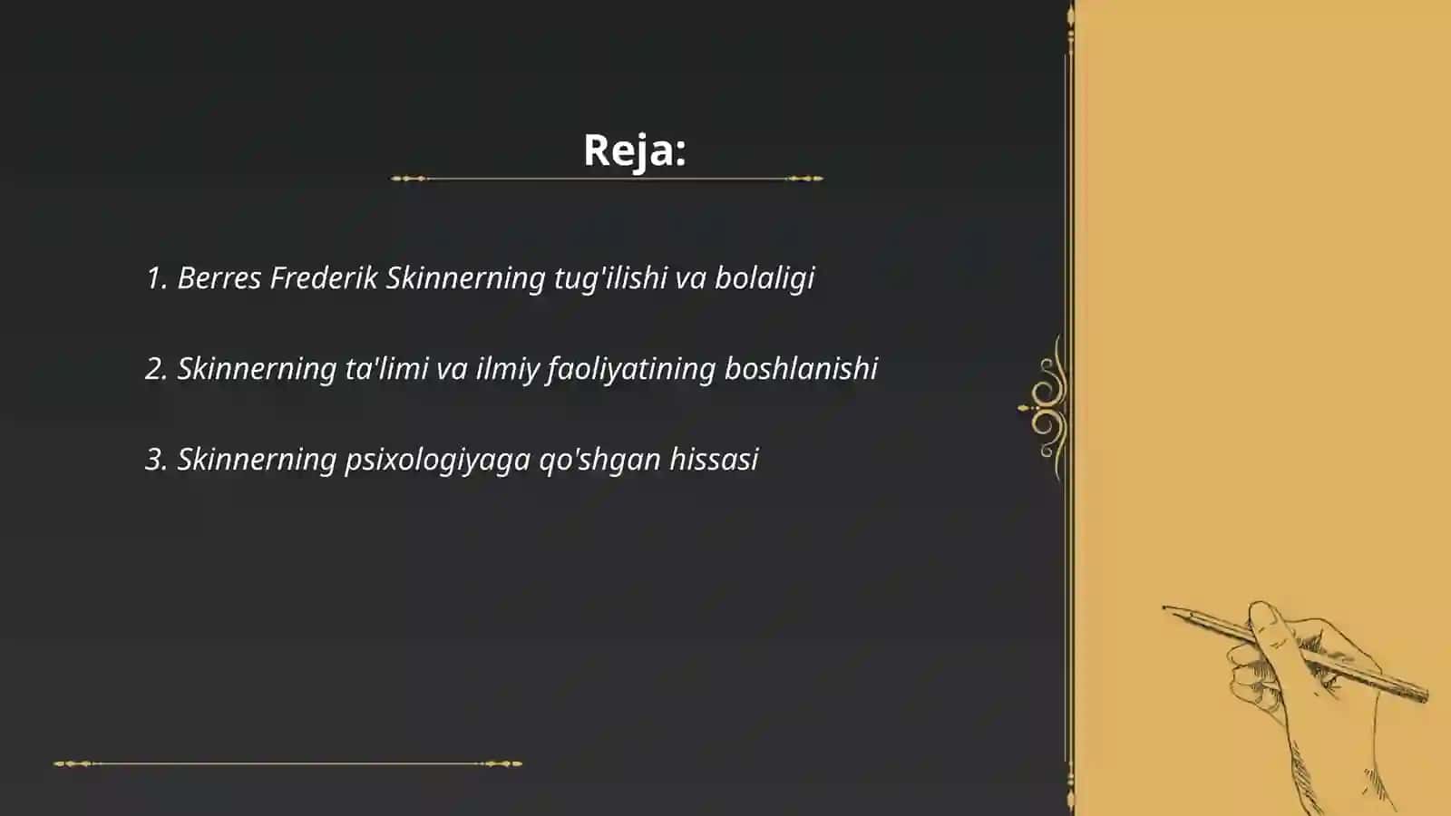 Berres Frederik Skinner hayoti va ijodi 2