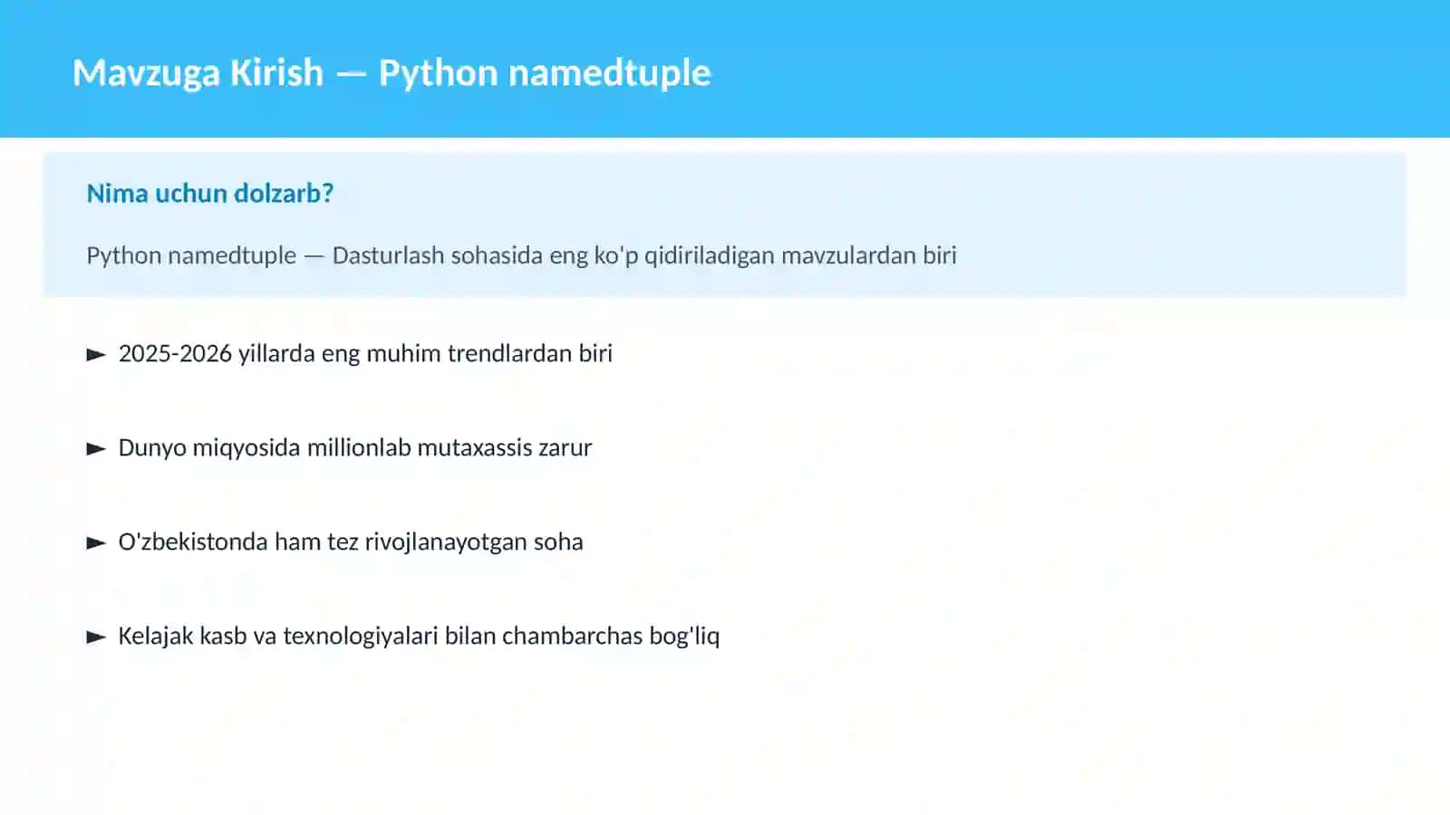 Python namedtuple 2
