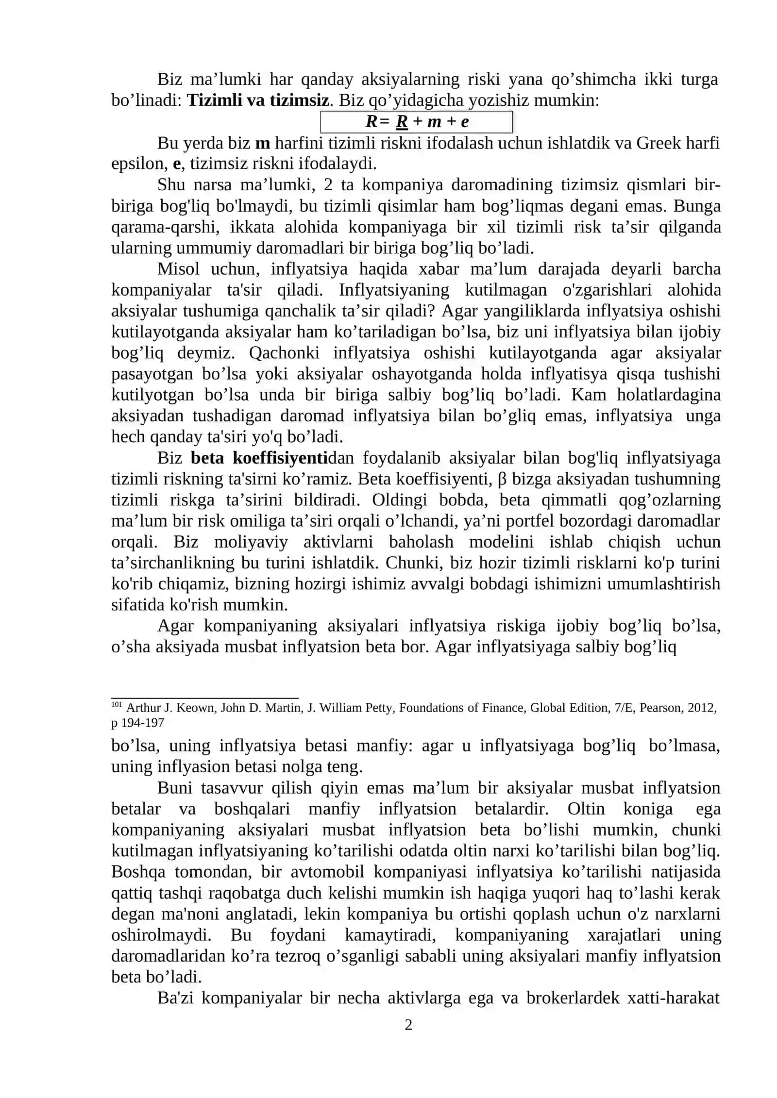 5-mavzu. Moliya va risklar 2