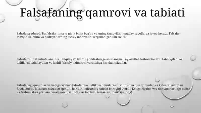 Falsafaning Metod, Qonun Va Kategoriyalari 2
