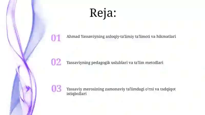 Ahmad Yassaviyning pedagogika gʻoyalari 2