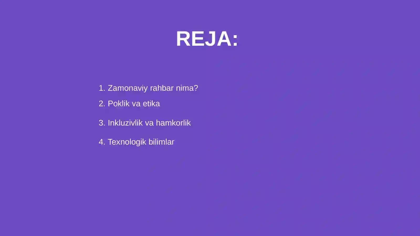 Zamonaviy rahbar xususiyatlari 2