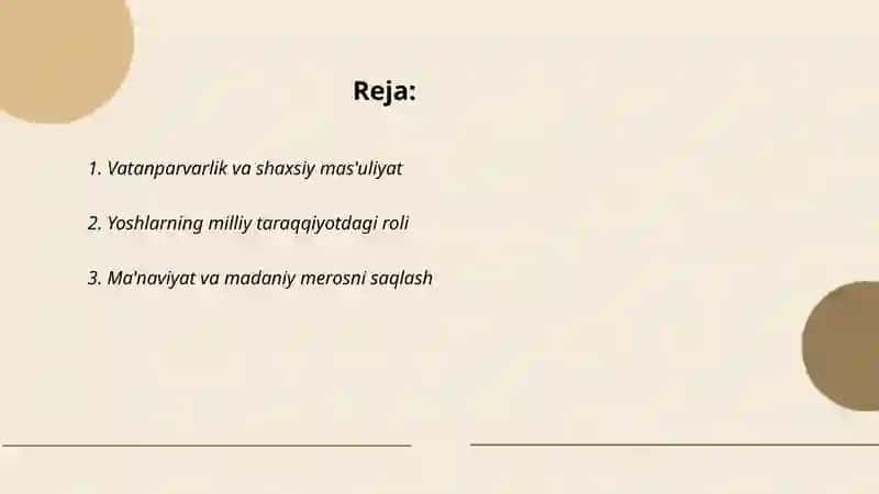 Vatan taraqqiyotiga men ham mas'ulman 2