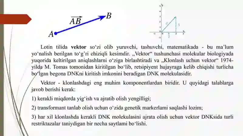 Vektorlar orqali genni hujayraga kiritish texnologoyasi 2