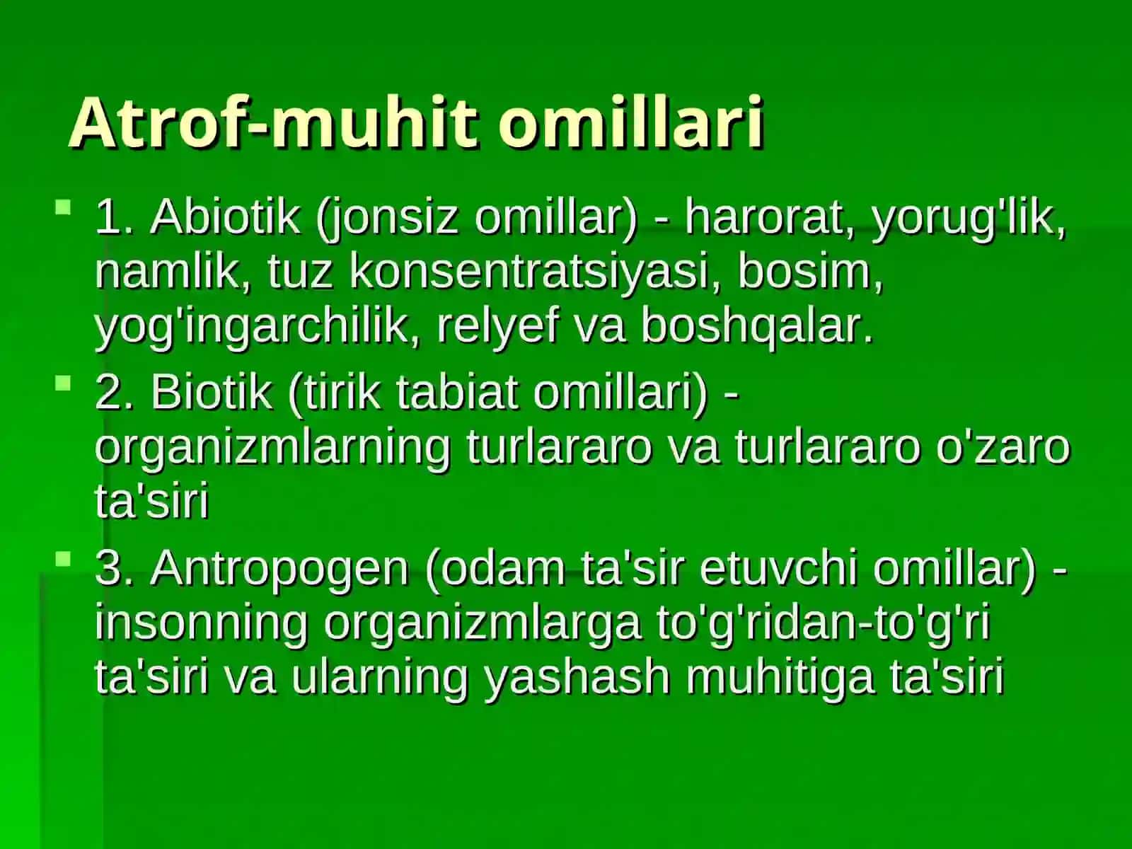 Insoniyat jamiyati rivojida iqlimning ta’siri 2