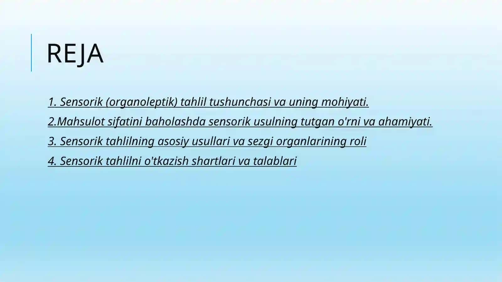 mahsulot sifatini sensorik usulda aniqlash 2