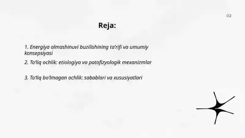Energiya almashinuvi buzilishi 2