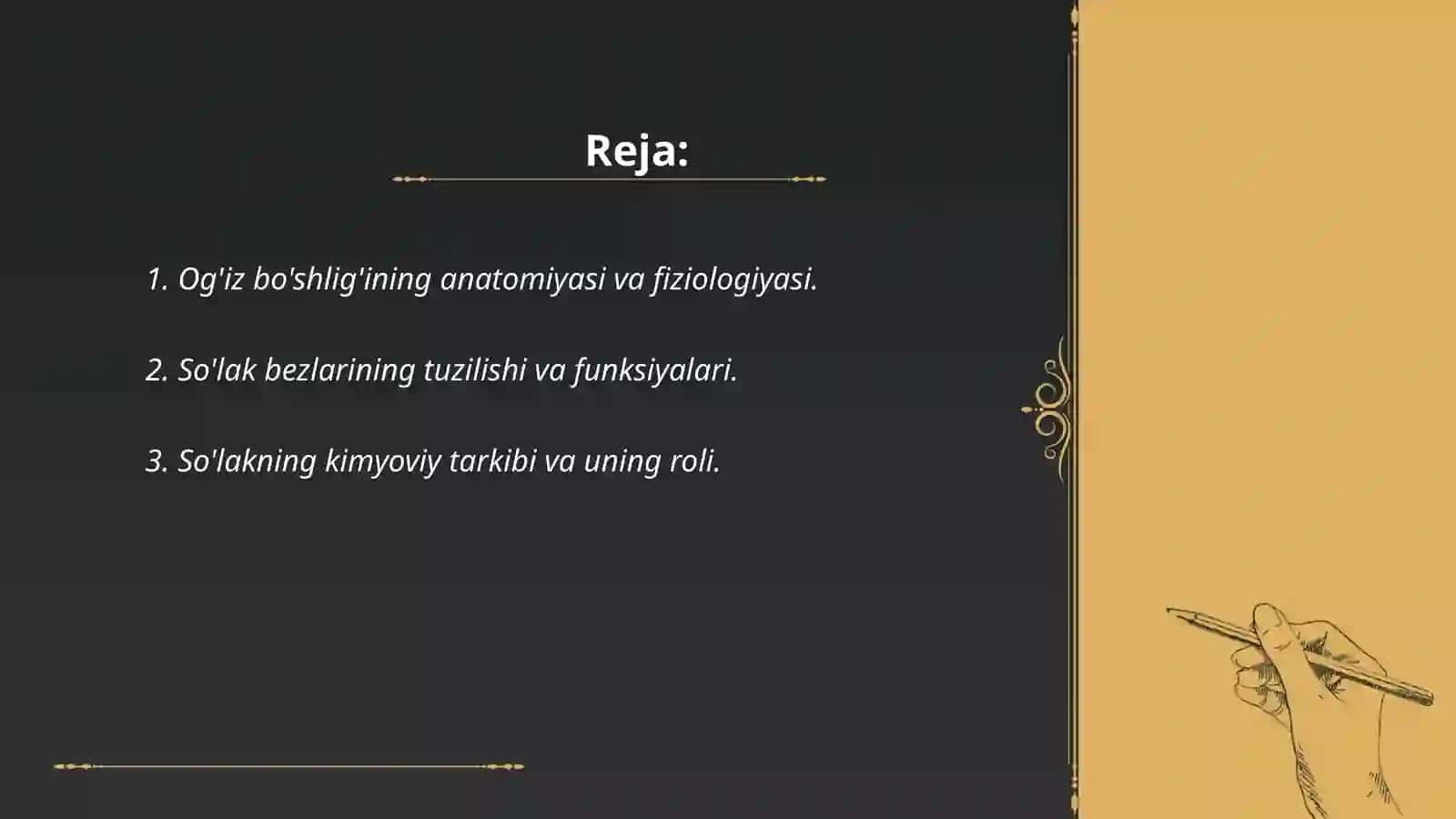 Og'iz bo'shlig'ida himoya- baryer kompleks tizimi 2