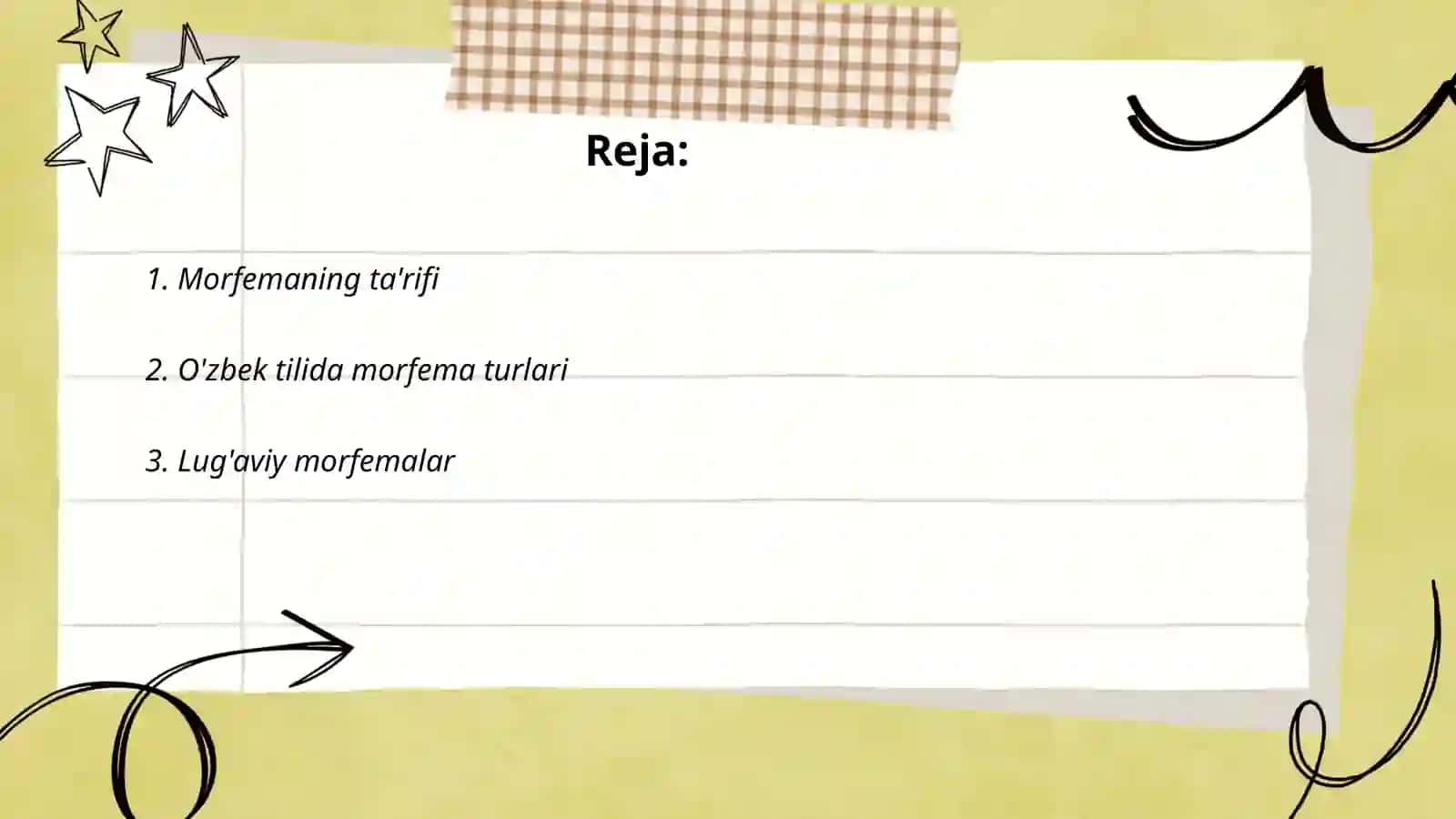 O'zbek tili Marfemikasi 2