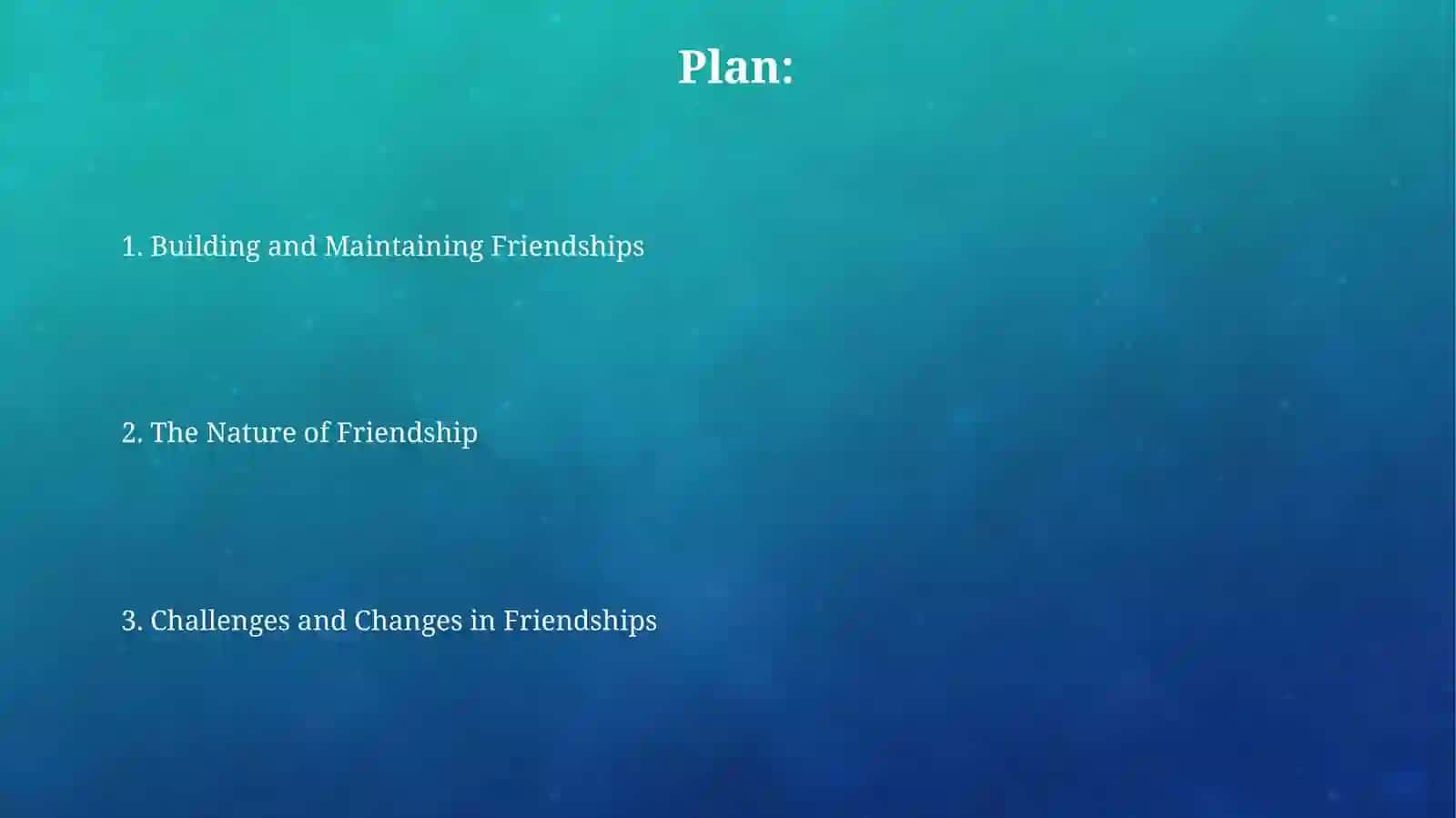 Friendships 2