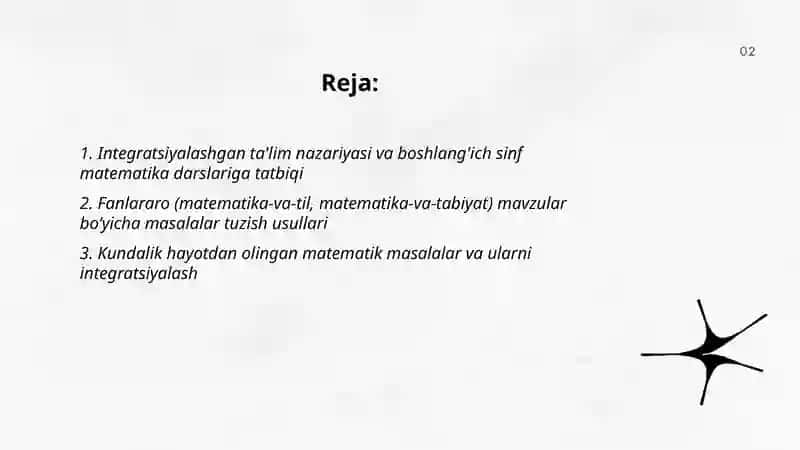 Integratsiyalashgan Ta'lim va Matematika Darslariga Oid Masalalar 2
