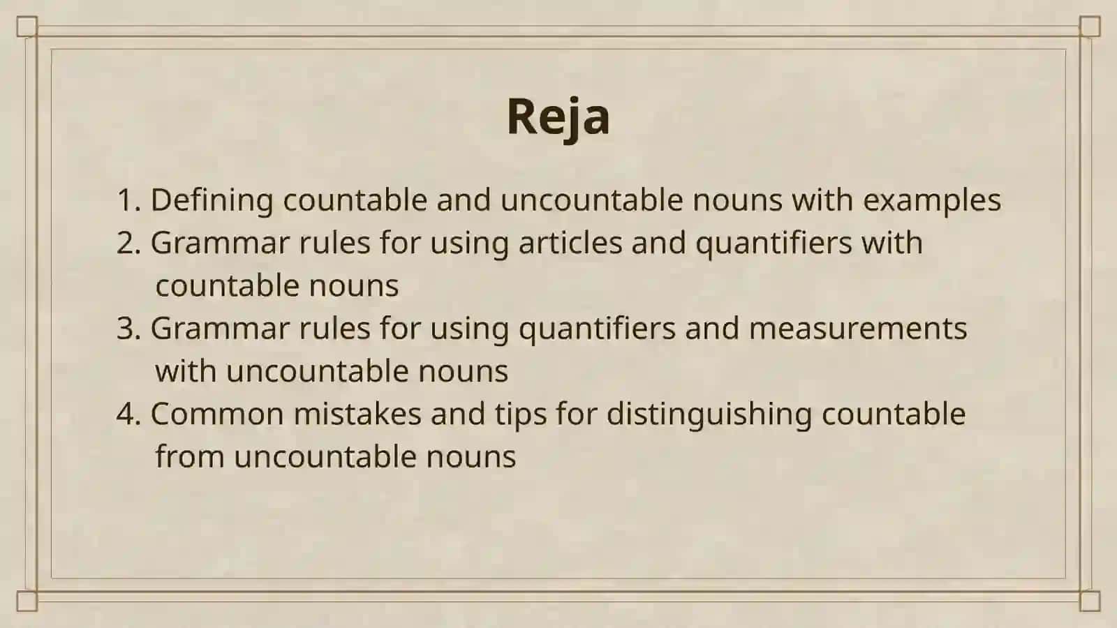 COUNTABLE AND UNCOUNTABLE 2