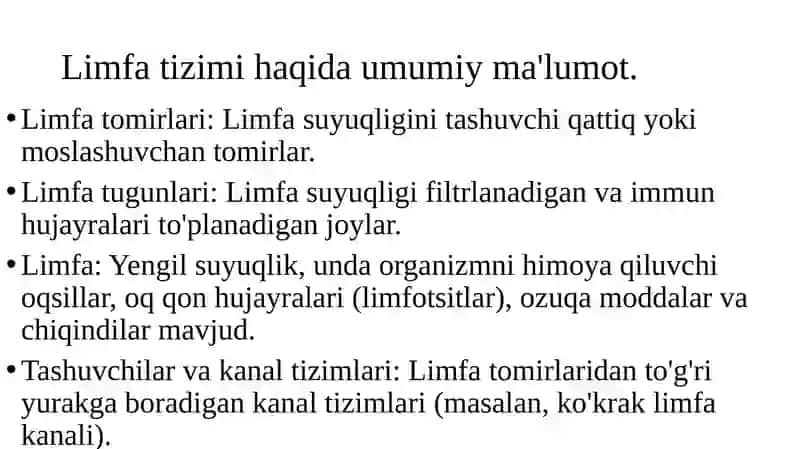 Limfa tomirlari patologiyasi 2