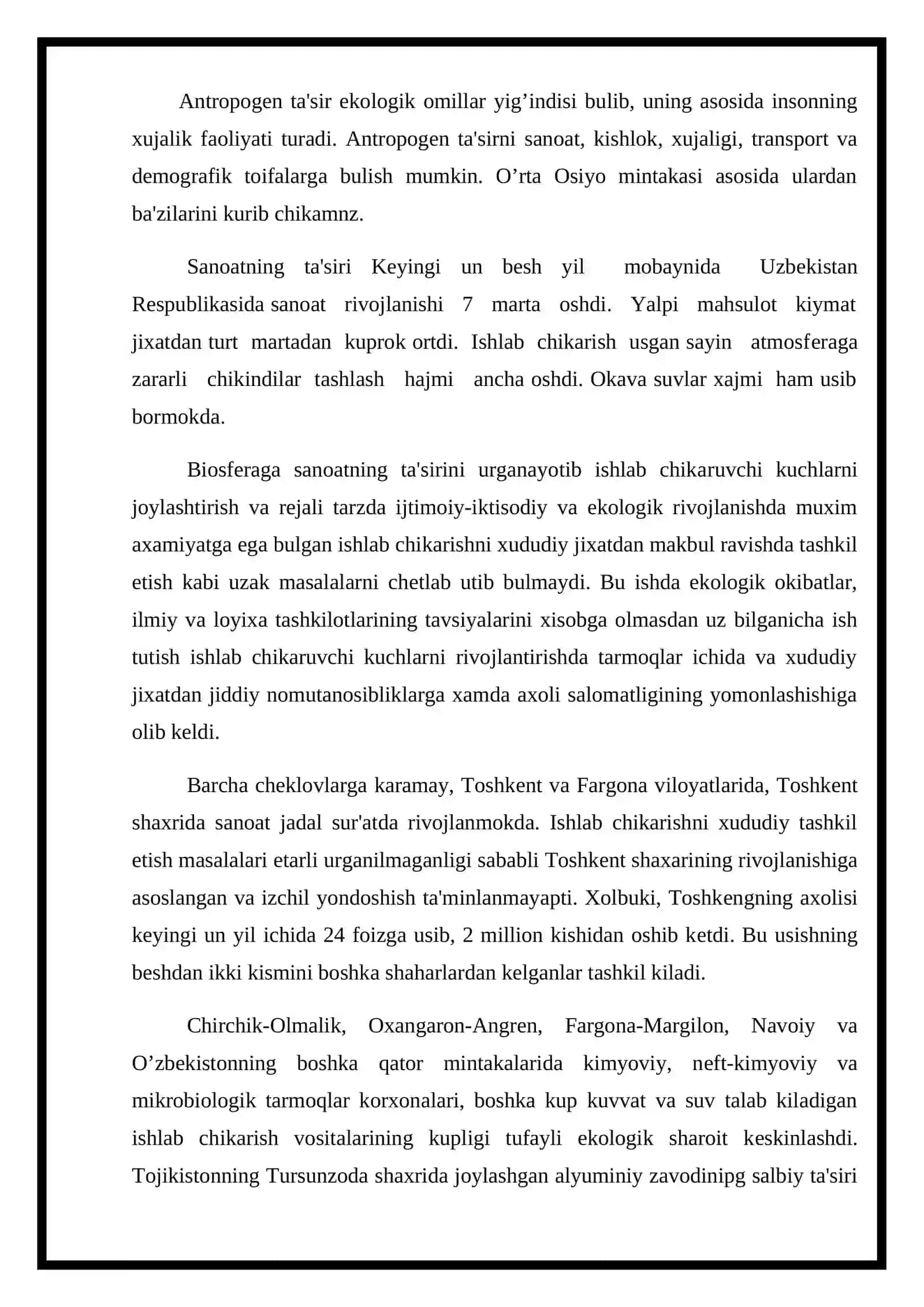 O'zbekistondagi atrof muxitga doir muamolar 2