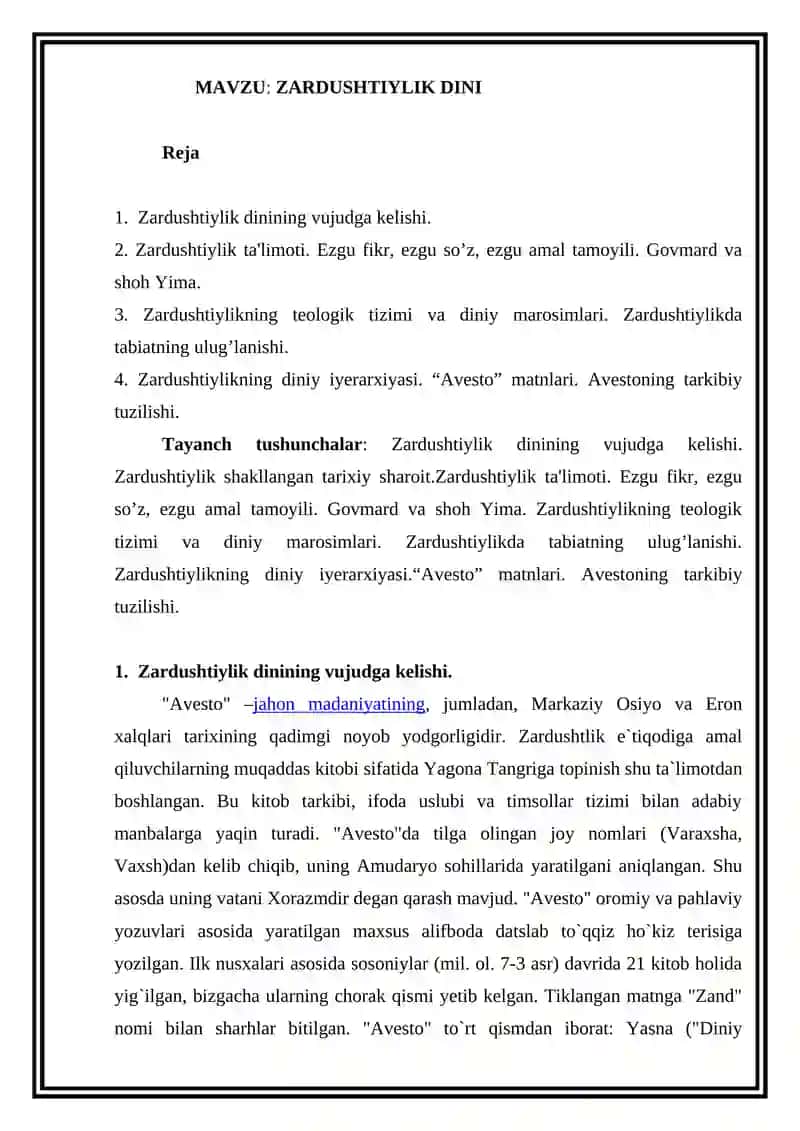 ZARDUSHTIYLIK DINI 2