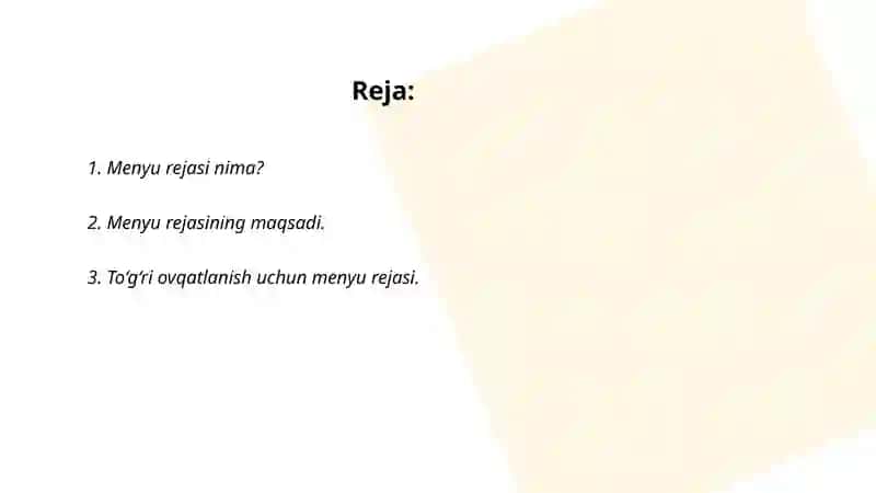 Menyu rejasi 2