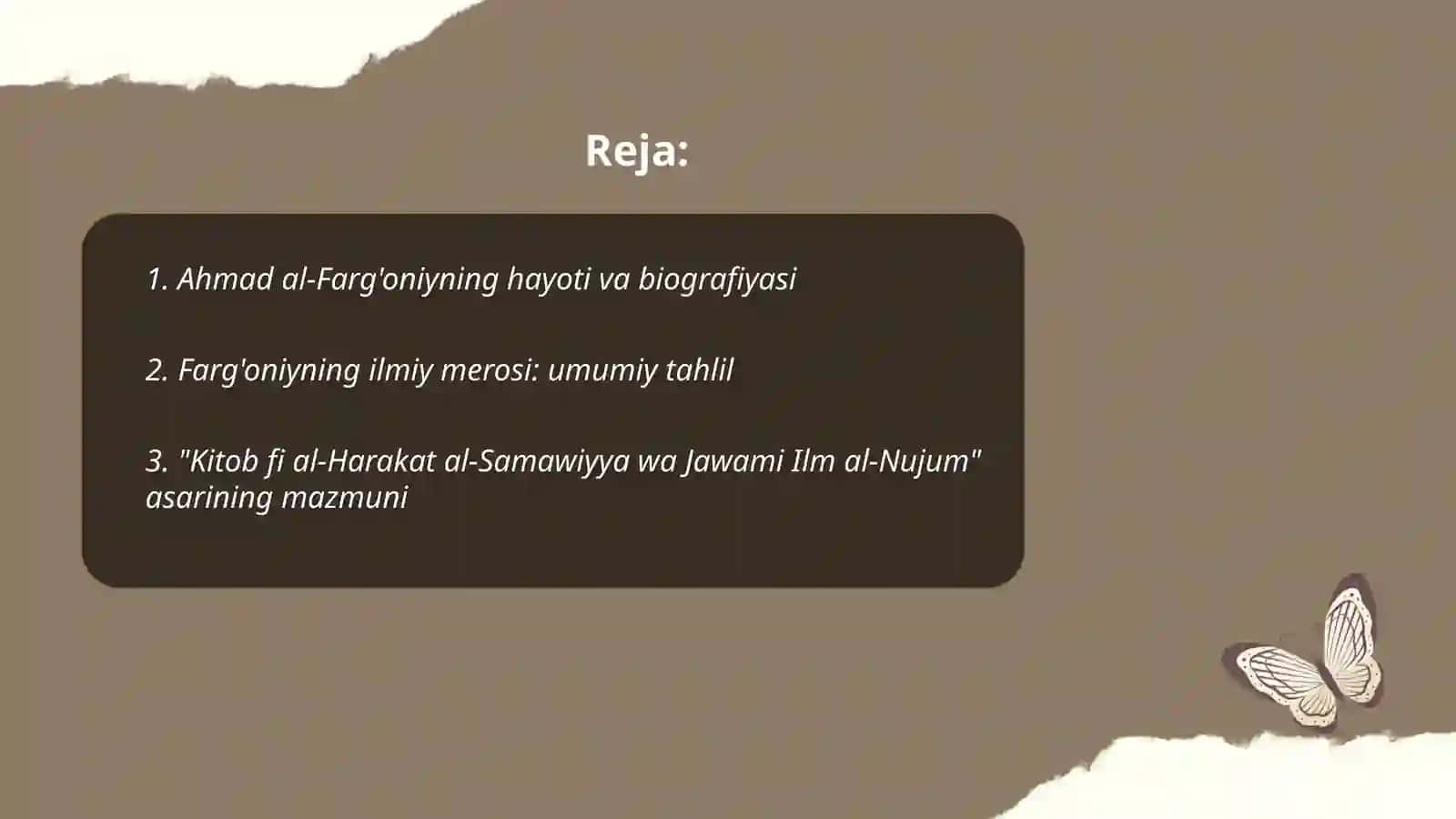 Ahmad al-Farg'oniy O'rta osiyolik mashhur mutafakkir 2