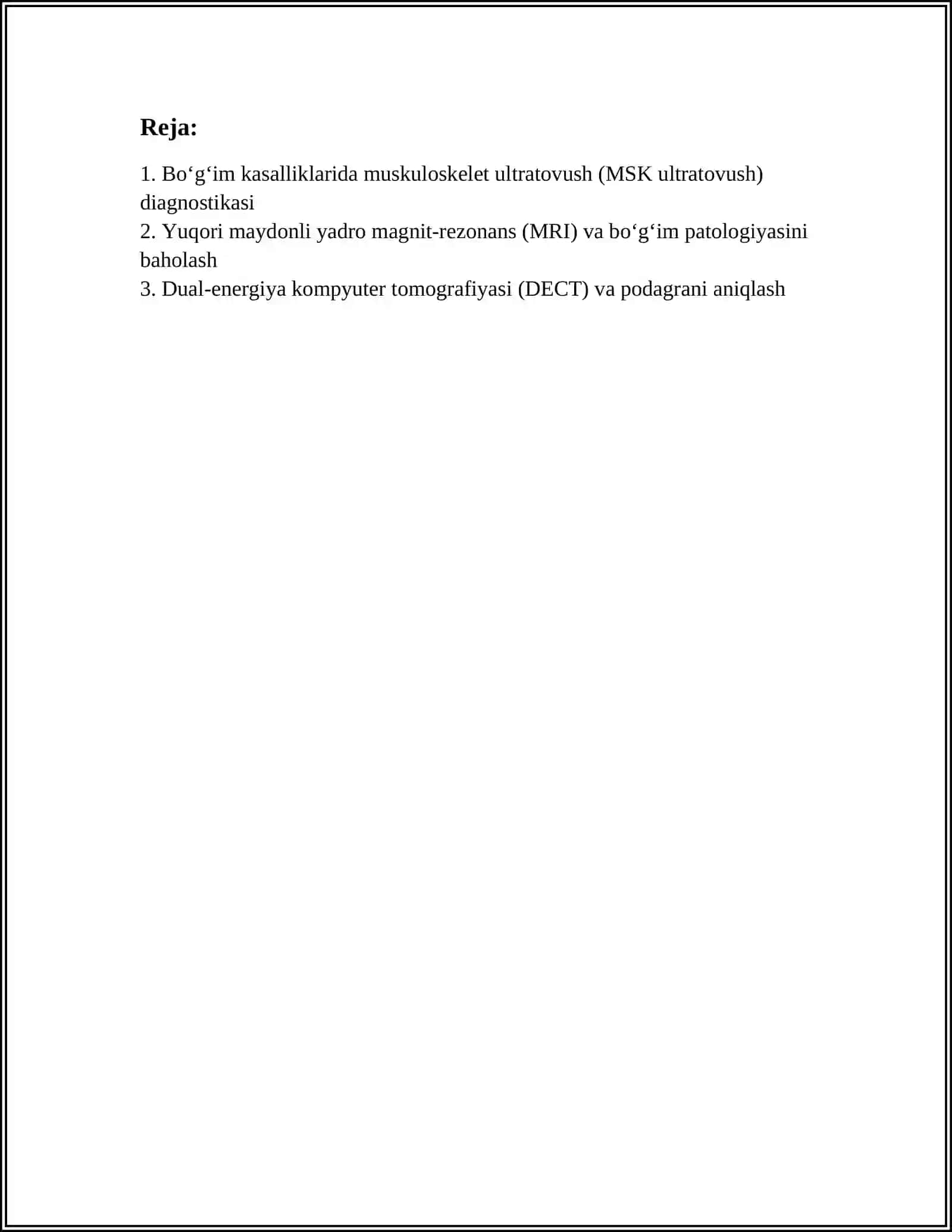 BOGʻIM KASALLIKLARINI ZAMONAVIY TEKSHIRUV USULLARI 2