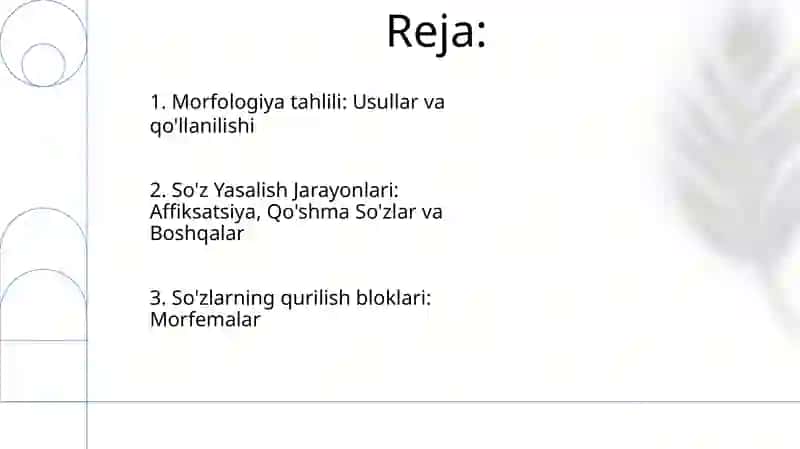 Morfemika va so'z yasalishi 2