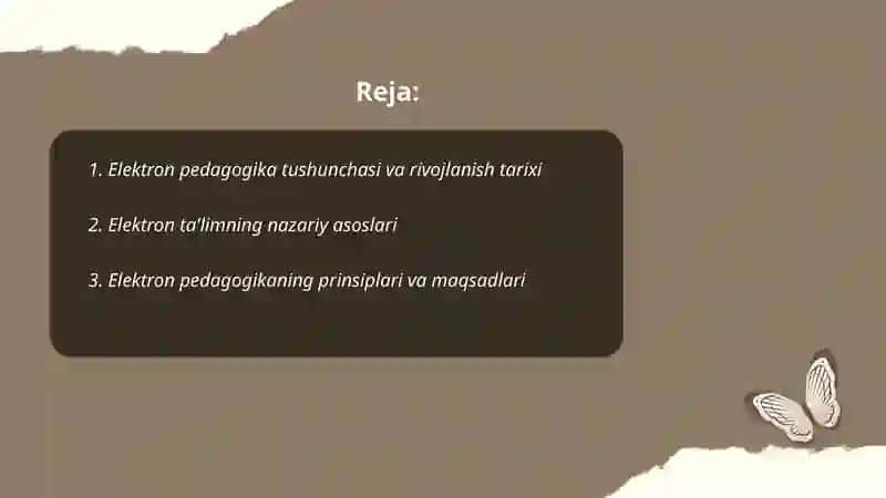 Elektron pedagogika asoslari 2