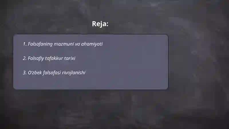 Falsafa va uning jamiyat hayotidagi oʻrni 2