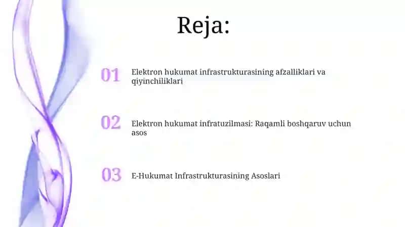 Elektron hukumat tizimini infrastrukturasi 2