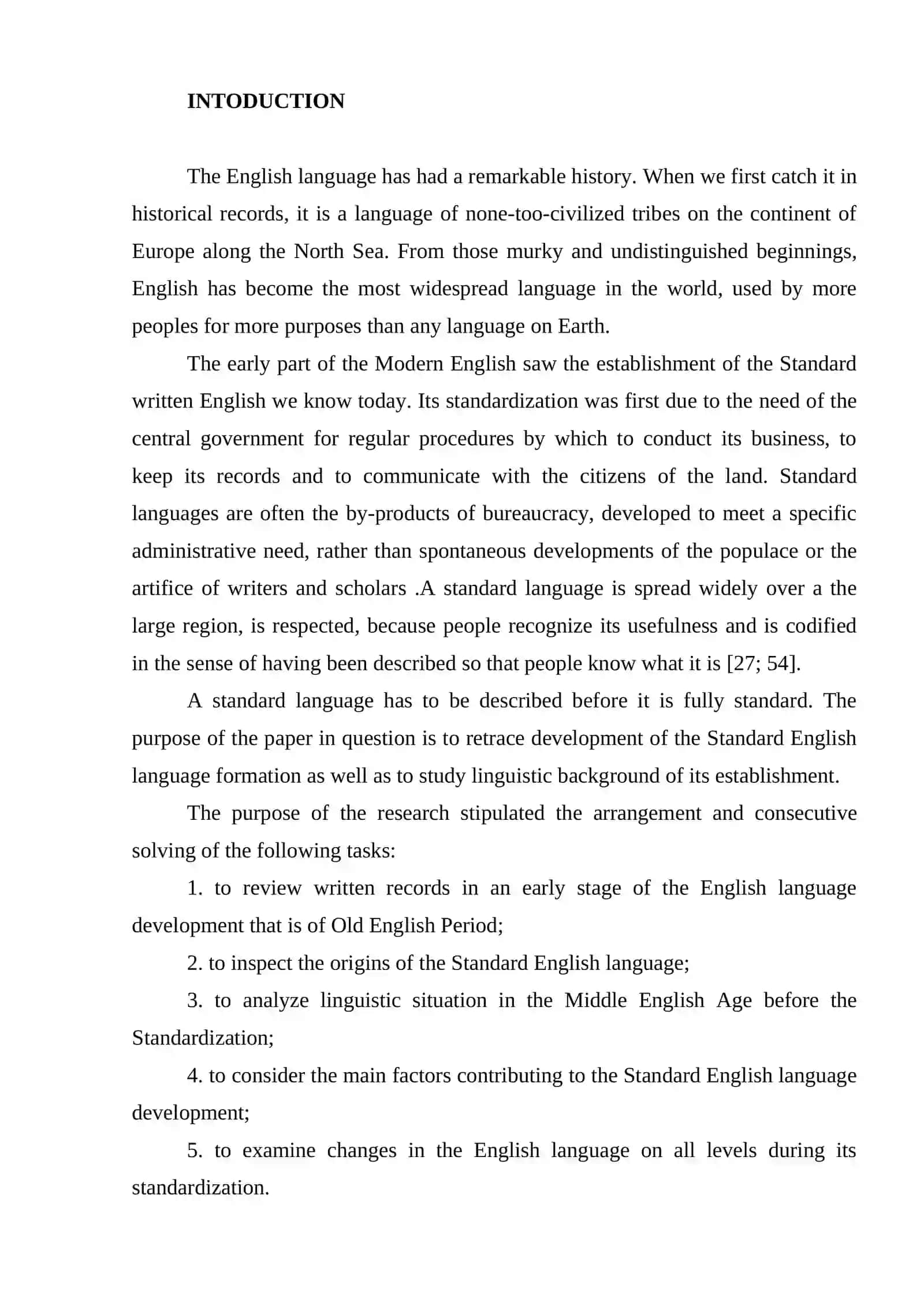 Usage of vocabulary in M. E 2