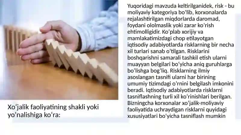 Moliyaviy risklarni mohiyati va ahamiyati 2