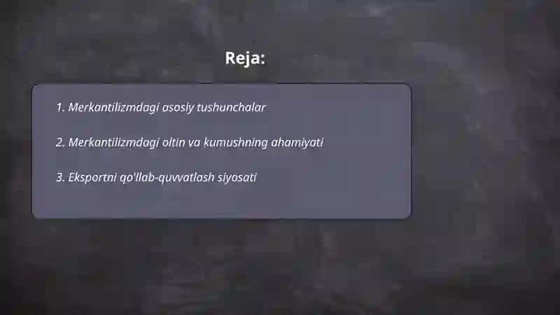 Merkantilizm 2